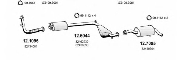 ASSO ART0707 Exhaust System